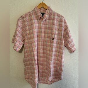 Ivy Crew Men's Multicolor Plaid Short Sleeve L ($10 WHEN ADDED TO A BUNDLE OF 3